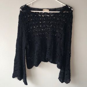 Altar’d State crochet belle sleeve sweater